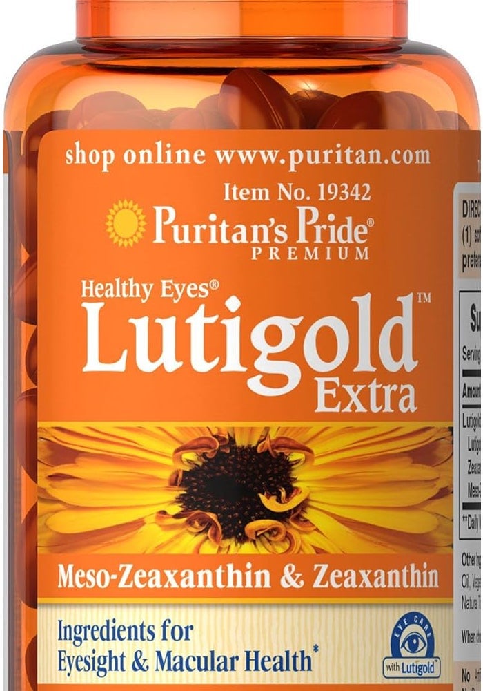 Puritan's Pride Healthy Eyes Lutigold Extra Soft Gels, 60 Count - Image 1